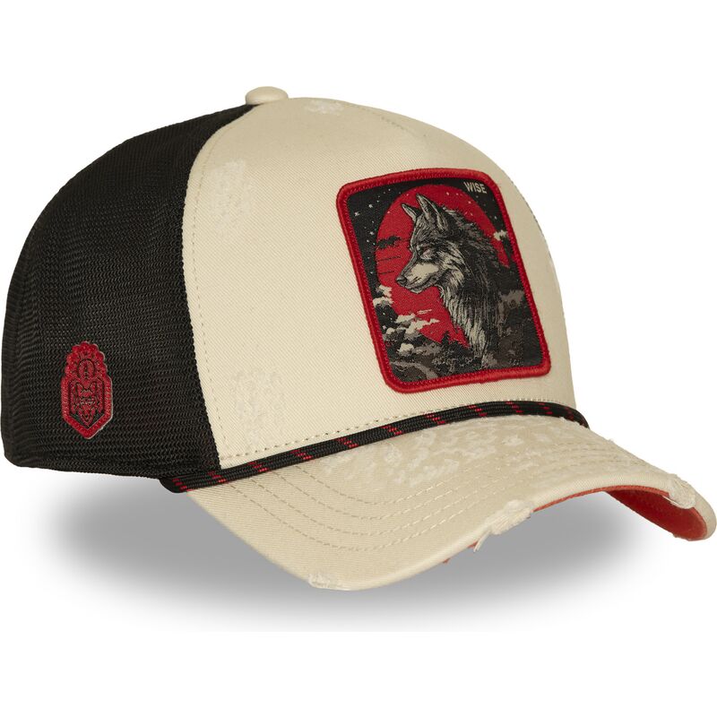 beige-och-svart-trucker-keps-varg-wise-bea3-wisb-beasts-fran-capslab beige-och-svart-trucker-keps-varg-wise-bea3-wisb-beasts-fran-capslab