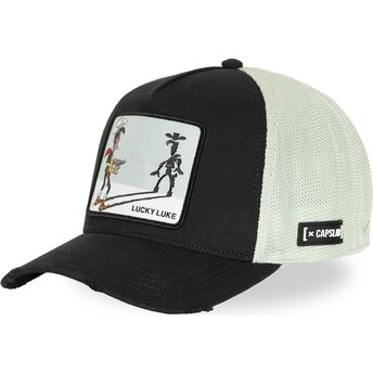 Keps trucker svart och vit Lucky Luke LCK3 FLUB från Capslab