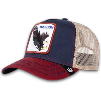 Kepsar böjd marinblå snapback The Freedom Eagle The Farm Goorin Bros.