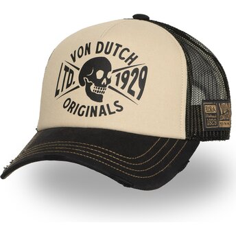 Kepsar böjd beige snapback CREW28 av Von Dutch