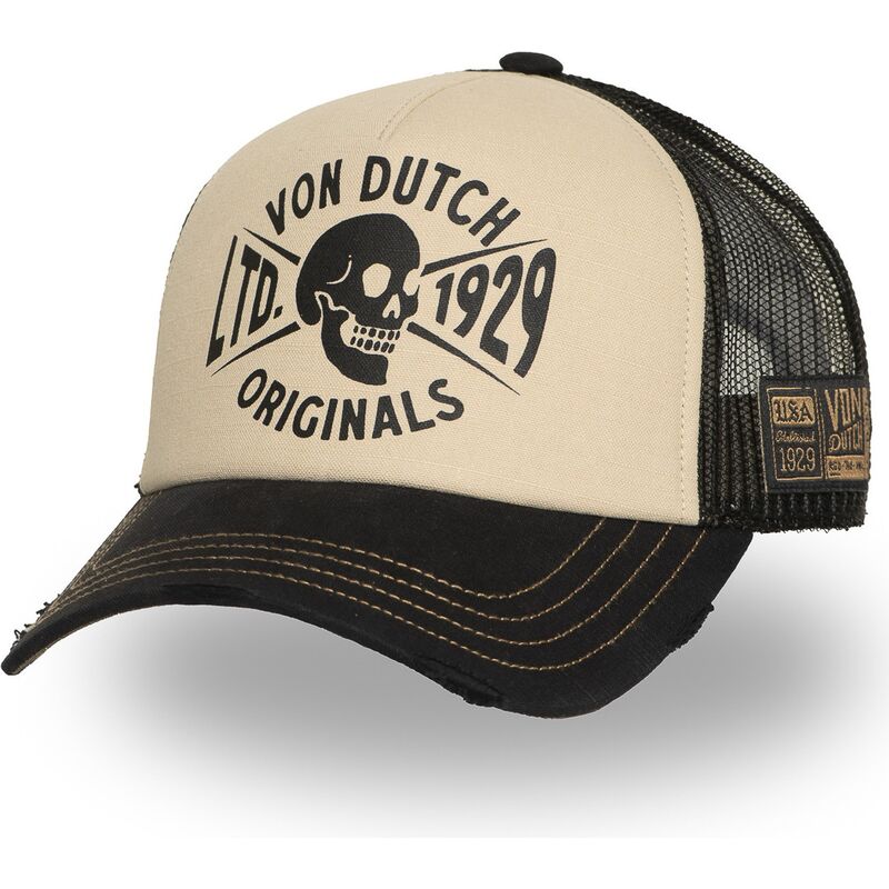 beige-och-svart-truckerkeps-crew28-fran-von-dutch