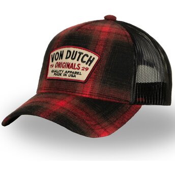 Kepsar böjd röd snapback CAR05 av Von Dutch
