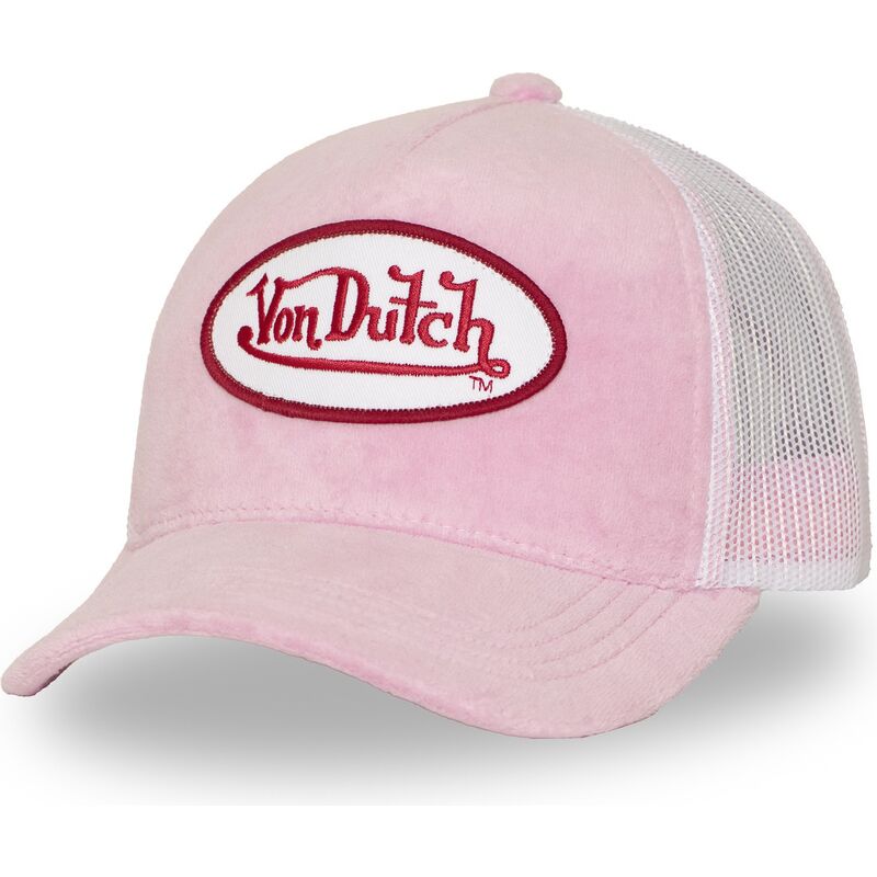 truckerkeps-rosa-och-vit-kylie-p-fran-von-dutch