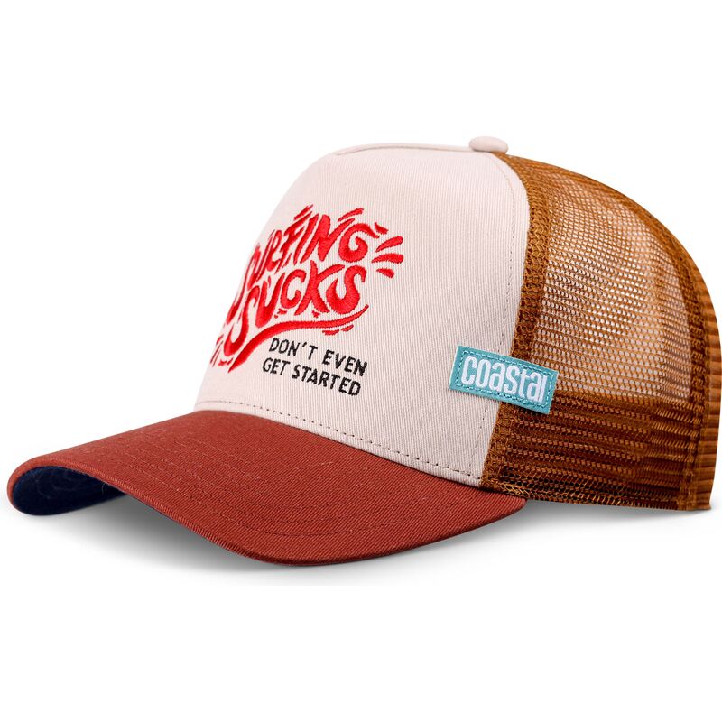 kepsar-bojd-brun-snapback-surfing-sucks-av-coastal