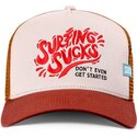 kepsar-bojd-brun-snapback-surfing-sucks-av-coastal