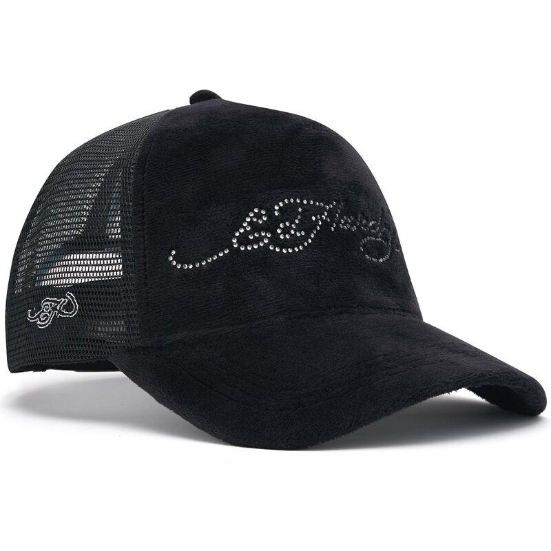 kepsar-bojd-svart-snapback-core-silver-diamante-velour-av-ed-hardy