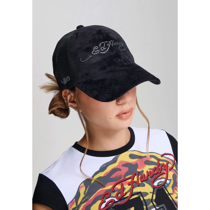 kepsar-bojd-svart-snapback-core-silver-diamante-velour-av-ed-hardy