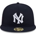 kepsar-platt-marinbla-justerad-59fifty-hall-of-fame-fran-new-york-yankees-mlb-av-new-era