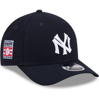 Kepsar böjd marinblå snapback 9FORTY M-Crown Hall Of Fame från New York Yankees MLB av New Era