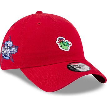 Kepsar böjd röd justerbart band Casual Classic All Star Game Fan Pack från Philadelphia Phillies MLB av New Era