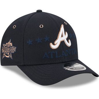 Kepsar böjd marinblå snapback 9FORTY M-Crown All Star Game från Atlanta Braves MLB av New Era