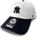 bojd-keps-beige-och-marinbla-justerbar-clean-up-contemporary-two-tone-new-york-yankees-mlb-av-47-brand