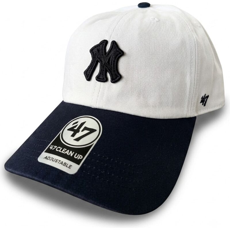 bojd-keps-beige-och-marinbla-justerbar-clean-up-contemporary-two-tone-new-york-yankees-mlb-av-47-brand