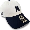 bojd-keps-beige-och-marinbla-justerbar-clean-up-contemporary-two-tone-new-york-yankees-mlb-av-47-brand
