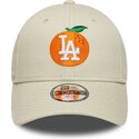 kepsar-bojd-beige-justerbart-band-for-barn-9forty-fruit-icon-orange-fran-los-angeles-dodgers-mlb-av-new-era