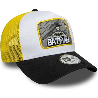 Kepsar böjd flerfärgad snapback för barn A Frame Patch från Batman DC Comics av New Era
