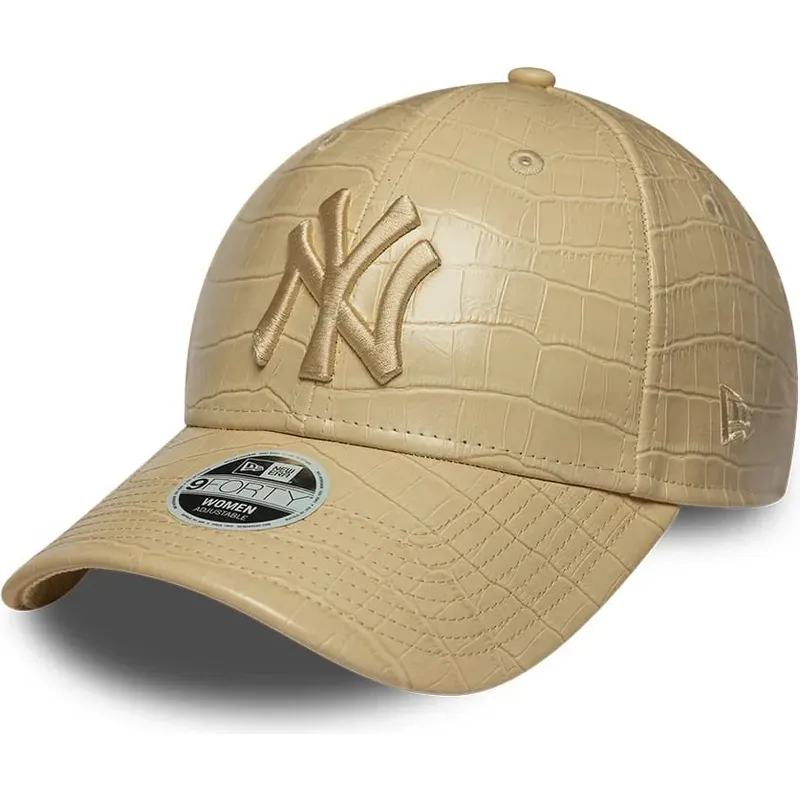 kepsar-bojd-beige-justerbart-band-9forty-pu-pattern-fran-new-york-yankees-mlb-av-new-era