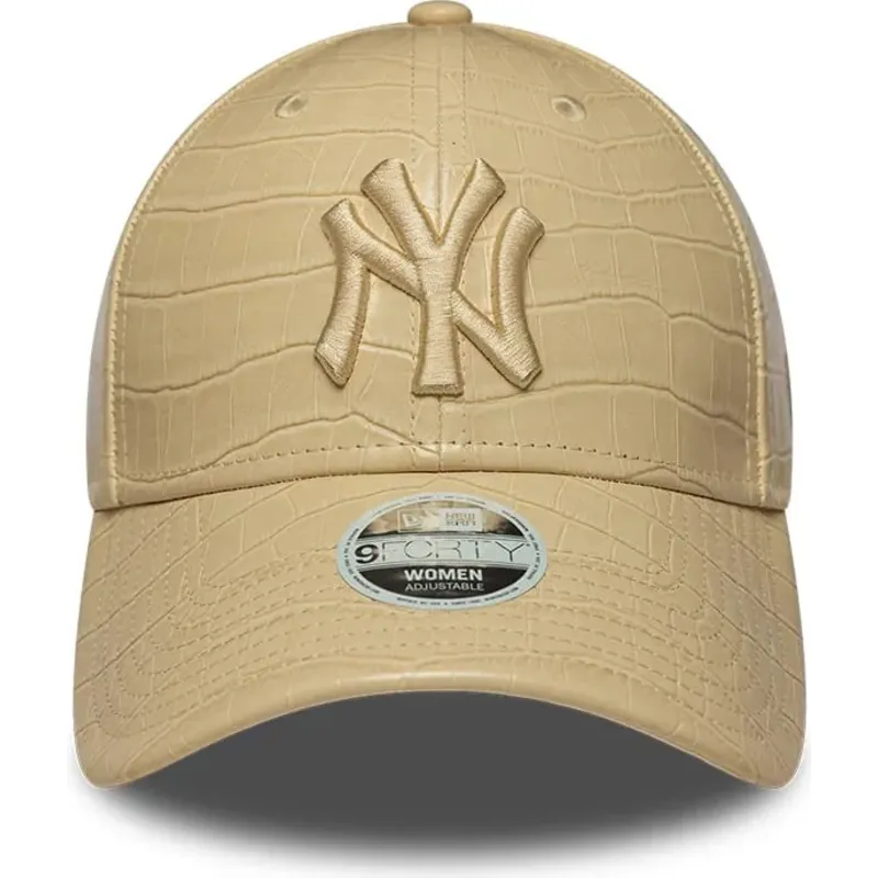 kepsar-bojd-beige-justerbart-band-9forty-pu-pattern-fran-new-york-yankees-mlb-av-new-era