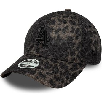 Kepsar böjd leopard justerbart band 9FORTY Leopard Cosy från Los Angeles Dodgers MLB av New Era