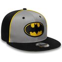 kepsar-platt-gra-snapback-for-barn-9fifty-piping-fran-batman-dc-comics-av-new-era