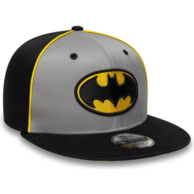 kepsar-platt-gra-snapback-for-barn-9fifty-piping-fran-batman-dc-comics-av-new-era