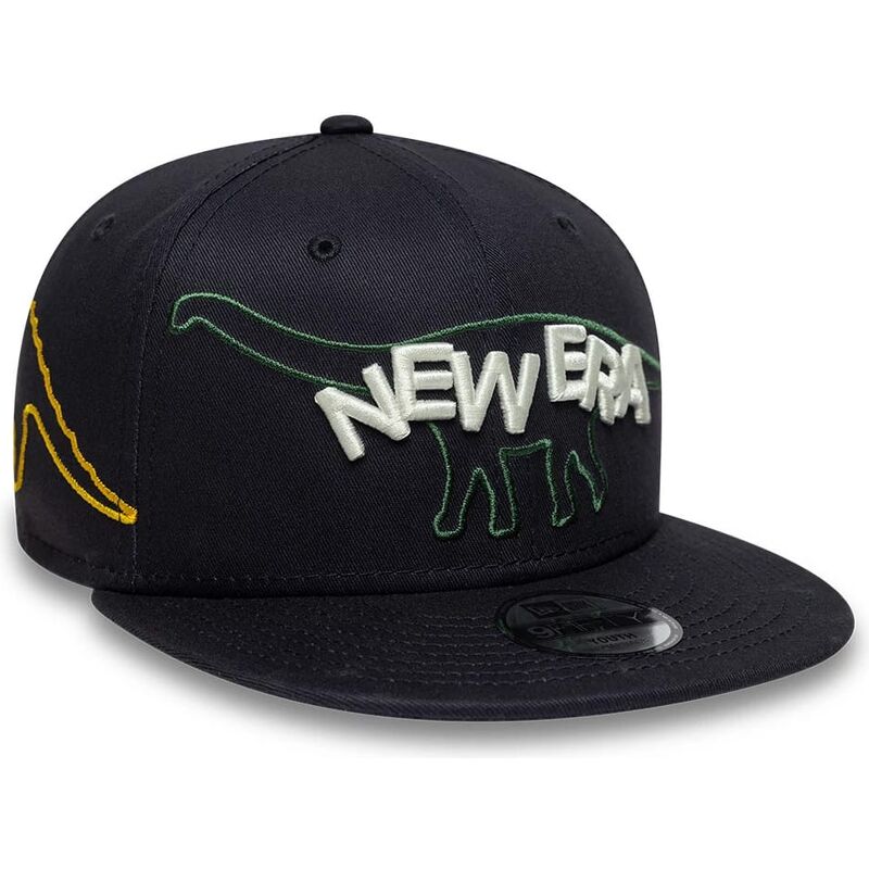 kepsar-platt-marinbla-snapback-for-barn-9fifty-dino-av-new-era