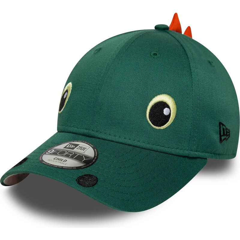 kepsar-bojd-gron-snapback-for-barn-9forty-dino-face-av-new-era