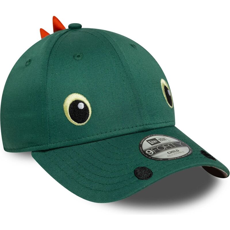kepsar-bojd-gron-snapback-for-barn-9forty-dino-face-av-new-era