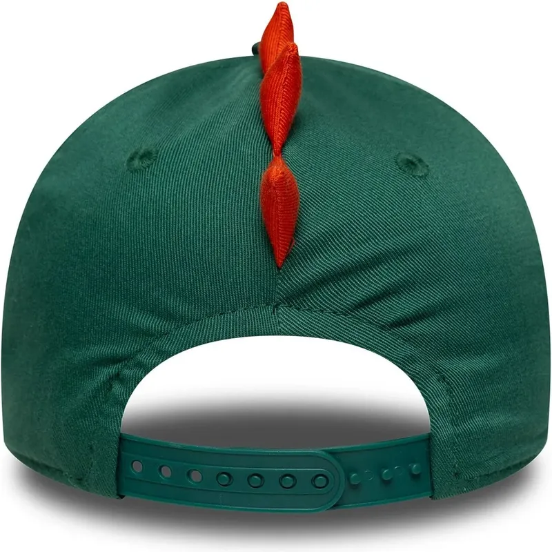 kepsar-bojd-gron-snapback-for-barn-9forty-dino-face-av-new-era