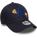 kepsar-bojd-marinbla-justerbart-band-for-barn-9forty-food-icon-fran-new-york-yankees-mlb-av-new-era