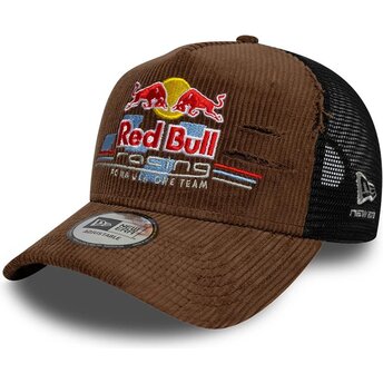 Kepsar böjd brun snapback A Frame Distressed Cord från...