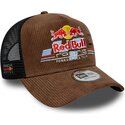 kepsar-bojd-brun-snapback-a-frame-distressed-cord-fran-red-bull-racing-formula-1-av-new-era