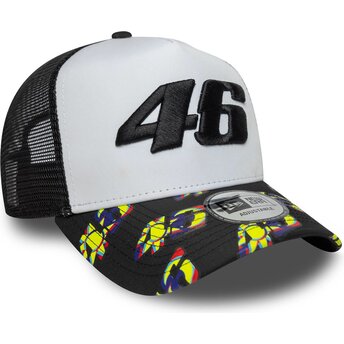 Kepsar böjd svart snapback E Frame Print Visor från...