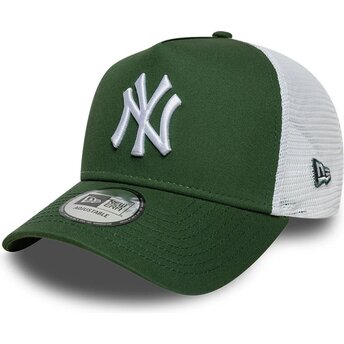 Kepsar böjd grön snapback A Frame League Essential från New York Yankees MLB av New Era