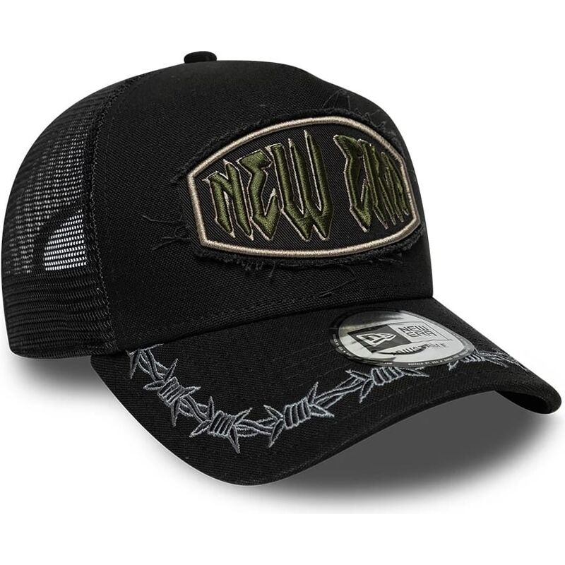 kepsar-bojd-svart-snapback-e-frame-distressed-patch-av-new-era
