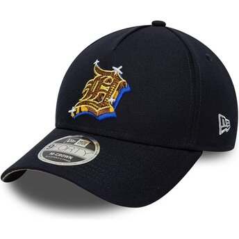 Kepsar böjd marinblå snapback 9FORTY M-Crown A Frame Emblem från Detroit Tigers MLB av New Era