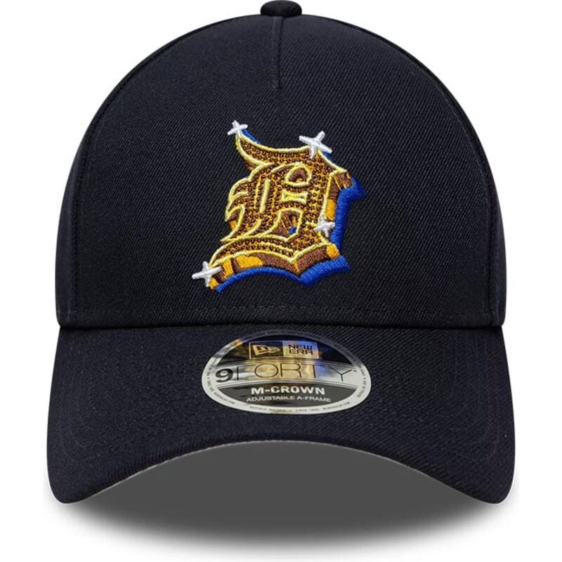 kepsar-bojd-marinbla-snapback-9forty-m-crown-a-frame-emblem-fran-detroit-tigers-mlb-av-new-era