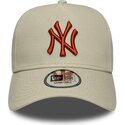 kepsar-bojd-beige-snapback-e-frame-league-essential-fran-new-york-yankees-mlb-av-new-era