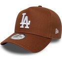 kepsar-bojd-brun-snapback-e-frame-league-essential-fran-los-angeles-dodgers-mlb-av-new-era
