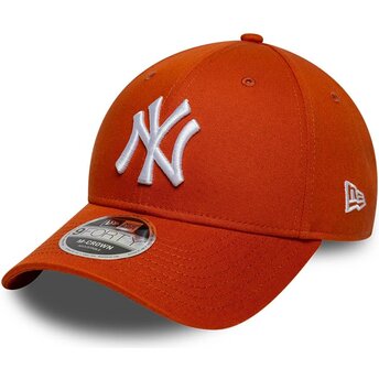 Kepsar böjd apelsin snapback 9FORTY M-Crown från New York Yankees MLB av New Era
