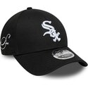 kepsar-bojd-svart-snapback-9forty-m-crown-side-script-fran-chicago-white-sox-mlb-av-new-era