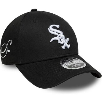 Kepsar böjd svart snapback 9FORTY M-Crown Side Script från Chicago White Sox MLB av New Era