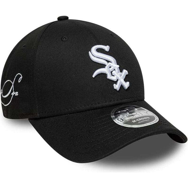 kepsar-bojd-svart-snapback-9forty-m-crown-side-script-fran-chicago-white-sox-mlb-av-new-era