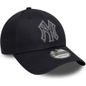 kepsar-bojd-marinbla-justerbart-band-9forty-metallic-outline-fran-new-york-yankees-mlb-av-new-era