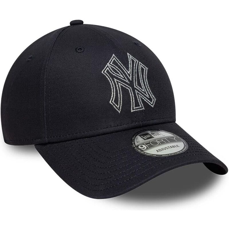kepsar-bojd-marinbla-justerbart-band-9forty-metallic-outline-fran-new-york-yankees-mlb-av-new-era