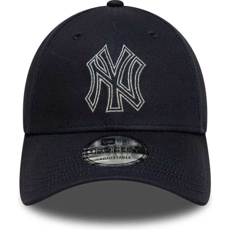 kepsar-bojd-marinbla-justerbart-band-9forty-metallic-outline-fran-new-york-yankees-mlb-av-new-era