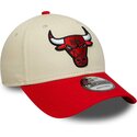 kepsar-bojd-beige-justerbart-band-9forty-colour-block-fran-chicago-bulls-nba-av-new-era