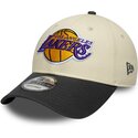 kepsar-bojd-beige-justerbart-band-9forty-colour-block-fran-los-angeles-lakers-nba-av-new-era