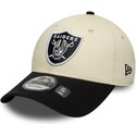 kepsar-bojd-beige-justerbart-band-9forty-colour-block-fran-las-vegas-raiders-nfl-av-new-era