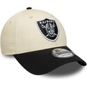 kepsar-bojd-beige-justerbart-band-9forty-colour-block-fran-las-vegas-raiders-nfl-av-new-era